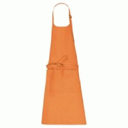 Tablier de travail en coton bio avec poche - Orange - Taille unique - Kariban 3663938224541 Tablier de travail en coton bio avec poche - Orange - Taille unique - Kariban 3663938224541
