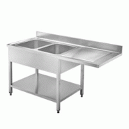 Vaiotec EASYLINE Centrale de rinçage 600 / 2 cuves à gauche L:1600 - inox 10210