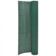 Vidaxl clôture de jardin double face 110x500 cm vert 317162