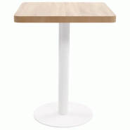 VidaXL Table de bistro Marron clair 60x60 cm MDF Modèle Sirius Contemporain - Bois manufacturé 286429