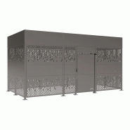 Abri vélos sécurisé Horizon bardages acier - 600 x 306 cm