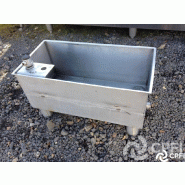 Bac de lancement de 100L - 820x420x570mm - 23KG - 4 pieds - 2 piquages sonde