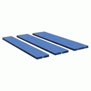 Barre de glissement HPDE - Caoutchouc 60 sh - Dimensions variées