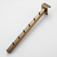 Bras incliné 15x15mm - 300 mm - 25x15 mm - or bronze