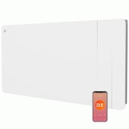 CIARRA Radiateur Électrique Connecté Inertie Sèche Céramique et Film 2000W, WiFi Programmateur CBHTD20A-W - blanc métal CBHTD20A-W
