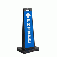 Edimeta Totem de Signalisation lesté 4kg - noir 215900
