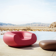 Fauteuil lounge in & out CHUBBY de SLIDE