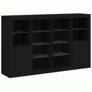 Helloshop26 - Buffet bahut commode armoire meuble de rangement organisateur cuisine salle de séjour salon avec lumières LED 3 pcs 02_0037225 - 30002 Helloshop26 - Buffet bahut commode armoire meuble de rangement organisateur cuisine salle de séjour salon avec lumières LED 3 pcs 02_0037225 - 30002
