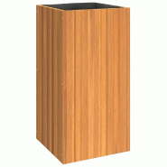 Helloshop26 - Jardinière bac lit surélevé plantes fleurs terrasse jardin 45 x 45 x 90 cm bois massif d'acacia marron 02_0037619 - marron Bois massi