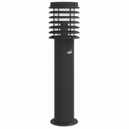 Helloshop26 - Lampadaire d'extérieur avec capteur 60 cm acier inoxydable noir 02_0042523 - noir Polycarbonate 3000218168193