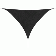 Helloshop26 - Voile toile d'ombrage parasol en tissu oxford triangulaire 3,6 x 3,6 x 3,6 m anthracite 02_0008670 - inox 3000462282720