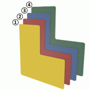 Marquage au sol forme L 75 - Lot de 40 pièces auto-adhésives en PVC Marquage au sol forme L 75 - Lot de 40 pièces auto-adhésives en PVC