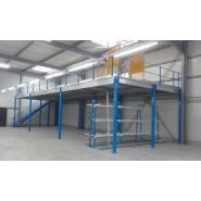 Mezzanine industrielle - ddi rayonnage - permettant de stocker jusqu’à plus de 1000 kg/m²