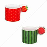 Mug Fruitissimo 35 cl x2 - Multicolore Rond Porcelaine Table Passion 14.5x9 cm - multicolore porcelaine 3106232390203 Mug Fruitissimo 35 cl x2 - Multicolore Rond Porcelaine Table Passion 14.5x9 cm - multicolore porcelaine 3106232390203