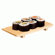 Plateau à sushi 27,5x18x2,5cm bambou