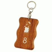 Porte-clés bois vague  réf. 102111