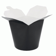 Pot à pâtes noir 960ml fermeture croisillon - par 50