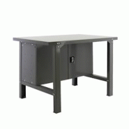 PROREGAL Établi BUFFALO METAL avec armoire | HxLxP 83x180x73cm | Capacité de charge 600kg | Gris - gris métal RS46-18 PROREGAL Établi BUFFALO METAL avec armoire | HxLxP 83x180x73cm | Capacité de charge 600kg | Gris - gris métal RS46-18