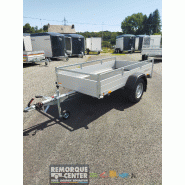 Remorque freinée en aluminium - McAlupro - DV135 - 1 essieu freiné - PTAC : 1350 kg - 255 x 133 cm - Saris - Référence -32650