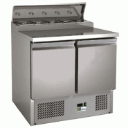 Saladette positive 2 portes avec 5 bacs gn 1/6 température +2/+8°c - PAAPS200