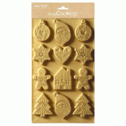 Scrap Cooking SCRAPCOOKING moule silicone pour biscuits de noël 2987 - doré 035-1248453