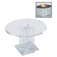 Support presentoir plateau alimentaire rond_0