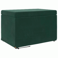 Tabouret Vert foncé 61 x 41 x 40 cm Velours et Bois Composite Modèle Apex Essence Pro - 8721359493153