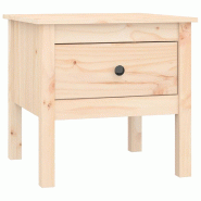 VidaXL Table d'appoint 50x50x49 cm Bois massif de pin Modèle Jardin Sigma Plus - 813794