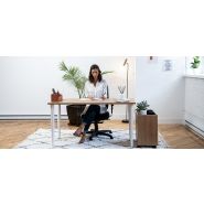 Wilow - bureau droit - artopex - dimensions du retour : 18&quot; x 36&quot; x 29&quot;