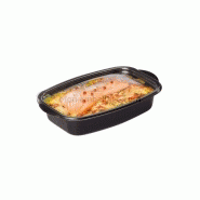 Bacs micro-ondable barquette marmipack noire avec couvercle indépendant 500 g Bacs micro-ondable barquette marmipack noire avec couvercle indépendant 500 g