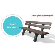 Banc en plastique recyclé hanit - PICADILLY