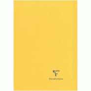 Clairefontaine Lot de 10 Cahier Kover Book 17x22, 96p./48 feuilles 90 g/m² piquées, couv. Opaque jaune, Séyès - 3037929514162