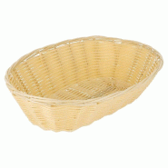 Corbeille effet osier 25x16,6x7,5cm polypropylène - par 12