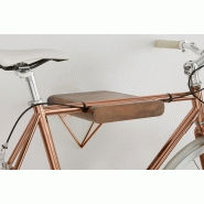 Dayde - porte-vélo bois teinté et cuivre - l26 x p32 x h20 cm / 2.5 kg