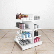 Elément de départ Gondole DF M25 H143xL100cm base+3 tablettes
