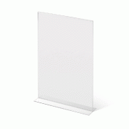Exposiciónate Porte-menu T-Stand Acrylique A3 Portrait TA3PXV - transparent plastique 8595578349528