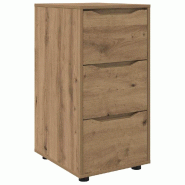 Helloshop26 - Armoire de rangement rectangulaire pratique 40 x 48 x 81 cm en bois d'ingénierie chêne artisanal 02_0054650 - Bois massif 3000238597560