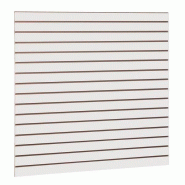 Panneau rainuré R7.5 120x120cm blanc - épaisseur 18mm