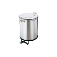 MC1004 Roundup ronde Poubelle inox 50 litres à ouverture par pédale de  promotion 