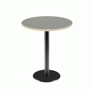 RestooTab - Table Rome Ø70cm verde comodoro fenix chants couleur bois - vert Bois manufacturé TB-ROM-R70M-VER.CO-BOI
