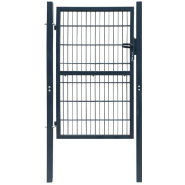 Vidaxl portillon acier 106x248 cm anthracite 142027