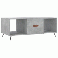 VidaXL Table basse gris béton 102x50x40 cm bois d'ingénierie Modèle Aero Ligne - 829272