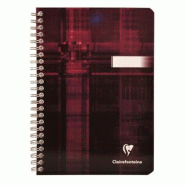 Clairefontaine Lot de 10 Carnet Metric A5, 100p./50 feuilles 90 g/m² reliure intégrale, Séyès - 3329680853100