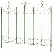 CLP Treillis Flieder Métal HBT: 150x100x2 cm Vert antique - vert métal 13486292