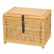 Décoshop26 - Table d'appoint coffre en bois salon table basse en rotin beige avec espace de rangement TABA05130 - beige 3000520269601 Décoshop26 - Table d'appoint coffre en bois salon table basse en rotin beige avec espace de rangement TABA05130 - beige 3000520269601