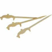 ECOLOMIQUE - 100 Pcs - Pique bambou hippocampe "Tokai" - 9 cm, idéal pour apéritifs - ECO209BBHIP9 - Bambou ECO209BBHIP9 ECOLOMIQUE - 100 Pcs - Pique bambou hippocampe "Tokai" - 9 cm, idéal pour apéritifs - ECO209BBHIP9 - Bambou ECO209BBHIP9