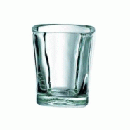 Ecolomique - 12 Pcs - Verre à shot carré "Quadra" 60 ml Diam: 5 cm 5 x 6 cm - ECO210VRQUA2 - transparent verre ECO210VRQUA2
