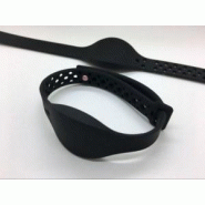 Bracelet RFID EM42_WR16-Move-N en silicone noir - EM Microelectronic - étanche et résistant