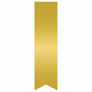 Etiquette cadeau adhésive or sans impression 35x135mm - par 250