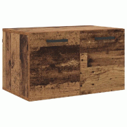 Helloshop26 - Armoire murale moderne rangement salle de bain 60 x 36,5 x 35 cm en bois d'ingénierie bois ancien 02_0052494 - Bois massif 3000237447248